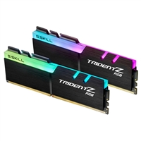 G.Skill Trident Z RGB 16GB (2 x 8GB) DDR4-3200 PC4-25600 CL16 Dual Channel Desktop Memory Kit F4-320016D-16GTZR - Black